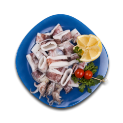 Calamar troceado