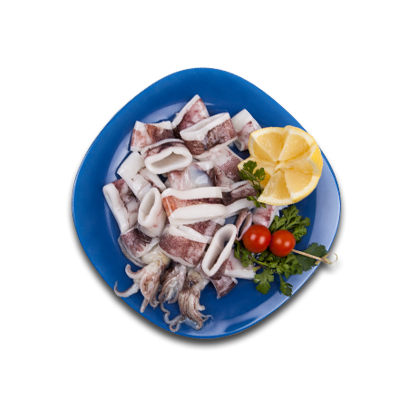 Calamar troceado
